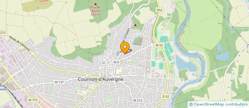 localisation de l'entreprise AGREVERN PROD 01  COURNON-D'AUVERGNE