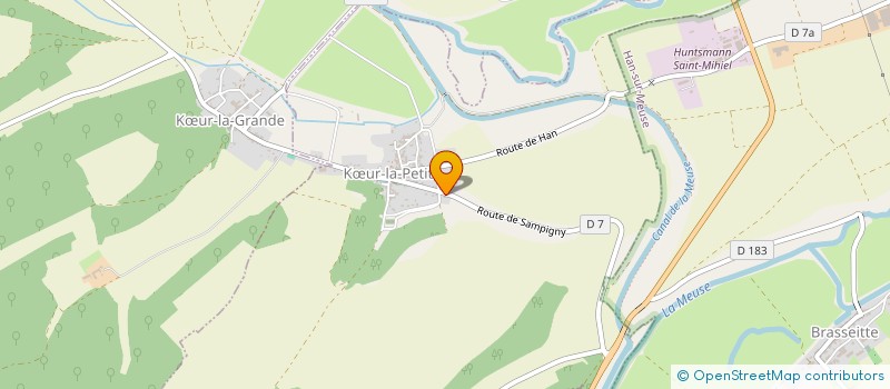localisation de l'entreprise AGRI à KŒUR-LA-PETITE