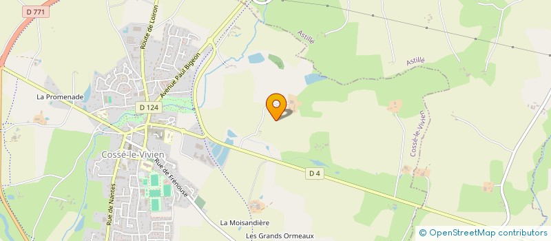 localisation de l'entreprise AGRI 753 à COSSE LE VIVIEN