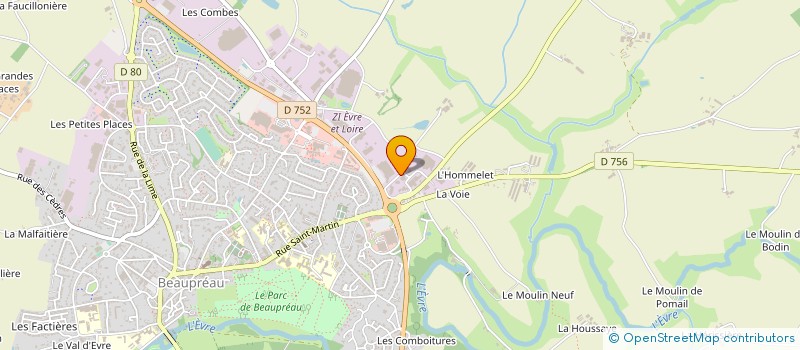 localisation de l'entreprise AGRI AGRO INDUSTRIE DEVELOPPEMENT à BEAUPREAU-EN-MAUGES