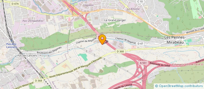 localisation de l'entreprise AGRI AVENIR à LES PENNES MIRABEAU