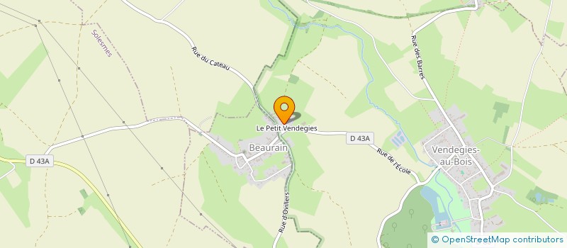 localisation de l'entreprise AGRI AVISOL  VENDEGIES-AU-BOIS