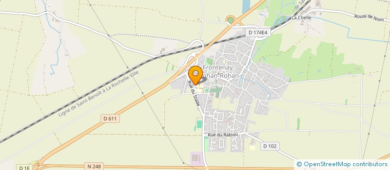 localisation de l'entreprise AGRI B-O  FRONTENAY-ROHAN-ROHAN