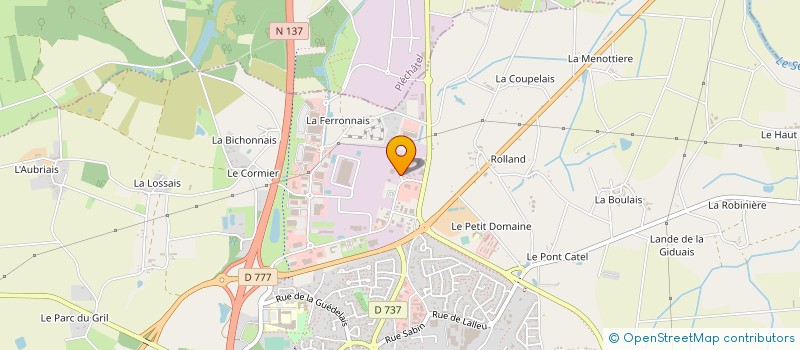 localisation de l'entreprise AGRI BIO CONSEIL  BAIN-DE-BRETAGNE