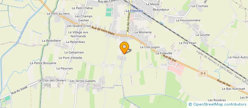 localisation de l'entreprise AGRI BREIZH HEOL  LA FRESNAIS