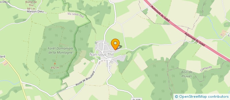 localisation de l'entreprise AGRI CAILLOT  NAN-SOUS-THIL