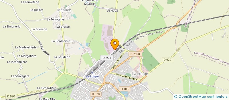 localisation de l'entreprise AGRI CARBURE PIECES SERVICES ET PAR ABREVIATION ACPS à LA LOUPE