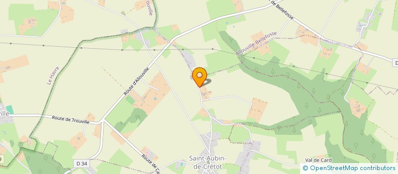 localisation de l'entreprise AGRI CAUX SEINE  SAINT-AUBIN-DE-CRETOT