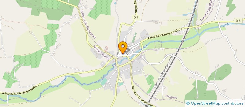 localisation de l'entreprise AGRI-CHARENTES-EXPERTS à COTEAUX-DU-BLANZACAIS