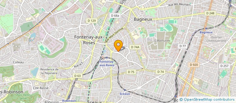 localisation de l'entreprise AGRI-CITY INFOS à FONTENAY-AUX-ROSES