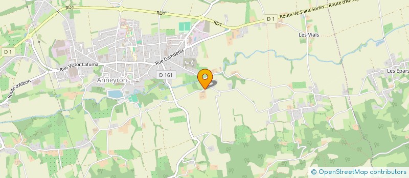 localisation de l'entreprise AGRI CONCEPT à ANNEYRON