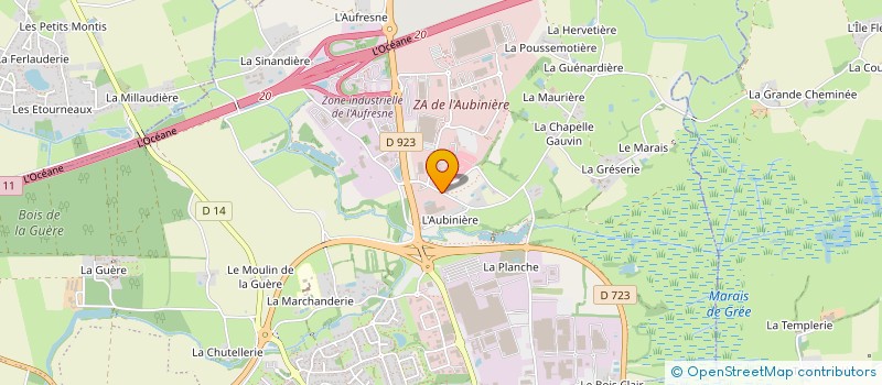 localisation de l'entreprise AGRI CONCEPT & TECHNOLOGIE (A.C.T.) à ANCENIS-SAINT-GEREON