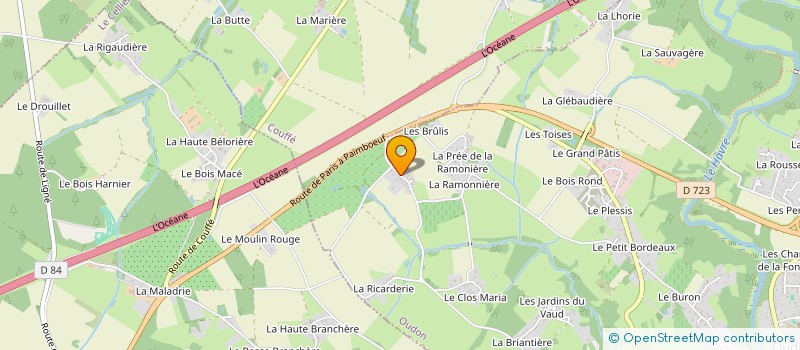 localisation de l'entreprise AGRI-CONSEIL à OUDON