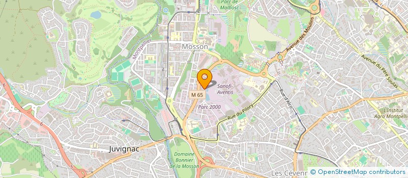 localisation de l'entreprise AGRI D'OC à MONTPELLIER