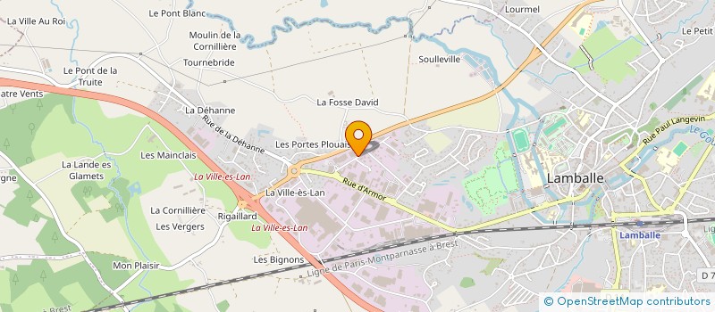 localisation de l'entreprise AGRI DISTRIBUTION OUEST à LAMBALLE-ARMOR