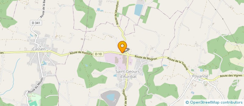 localisation de l'entreprise AGRI ELEC SYSTEM  SAINT-GEOURS-D'AURIBAT