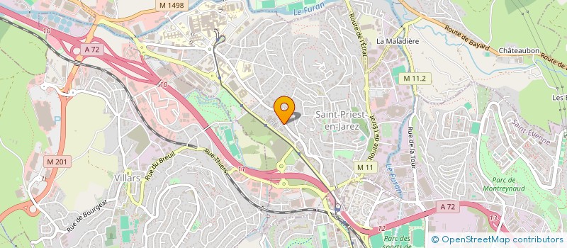 localisation de l'entreprise AGRI EMPLOI 42  SAINT-PRIEST-EN-JAREZ