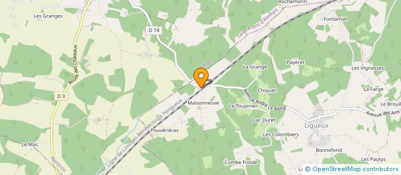 localisation de l'entreprise AGRI EPANDAGE DU PERIGORD à SORGES ET LIGUEUX EN PERIGORD