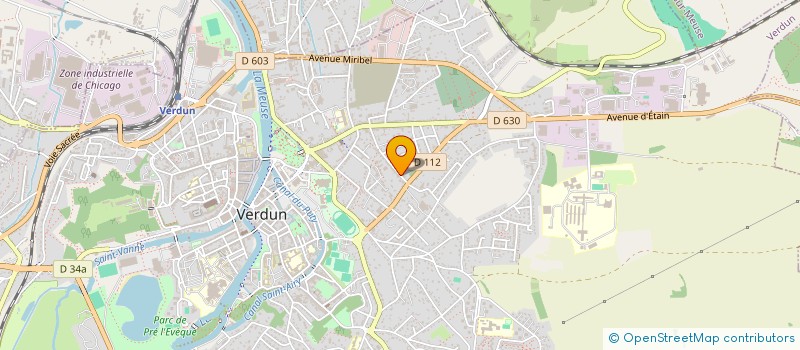localisation de l'entreprise AGRI EST INTERNATIONAL à VERDUN