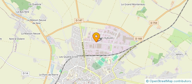 localisation de l'entreprise AGRI EXPERT à LOUDUN