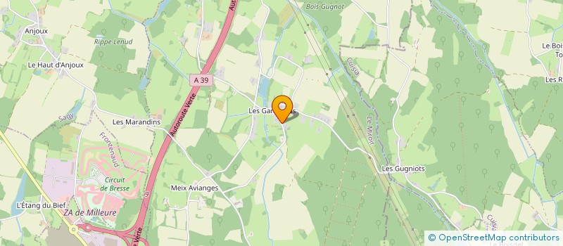 localisation de l'entreprise AGRI FOREST ENVIRONNEMENT  CUISEAUX