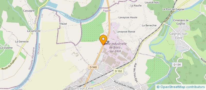 localisation de l'entreprise AGRI GAGNAC  GAGNAC SUR CERE