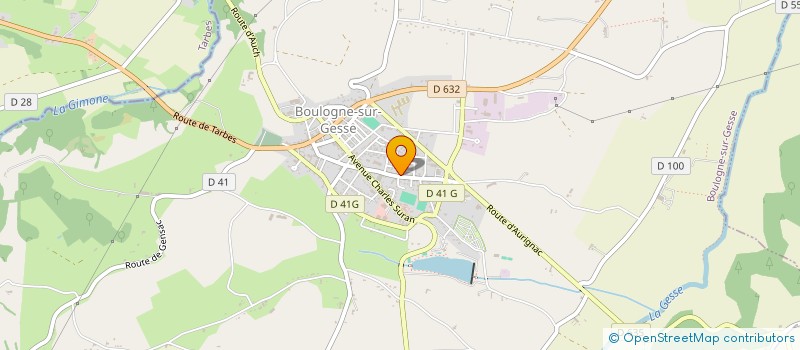 localisation de l'entreprise AGRI GESSE à BOULOGNE-SUR-GESSE