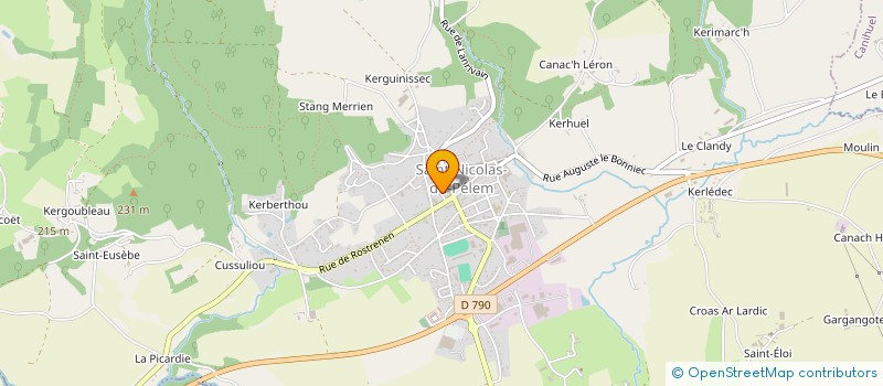 localisation de l'entreprise AGRI HYGIENE BRUNO LE NY  SAINT-NICOLAS-DU-PELEM