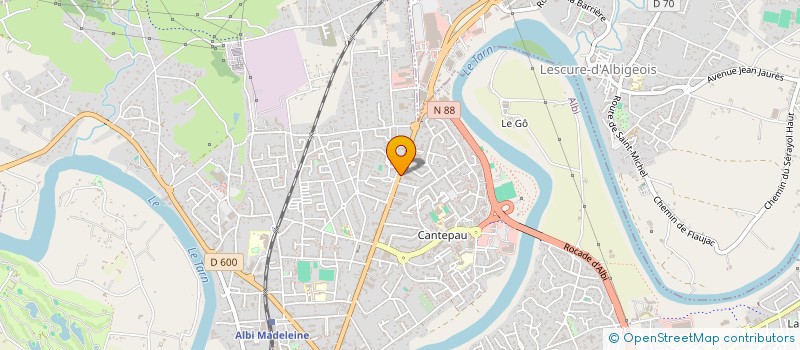 localisation de l'entreprise AGRI INVEST  CAMBON