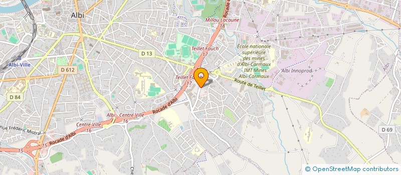 localisation de l'entreprise AGRI JURIS 81 à ALBI