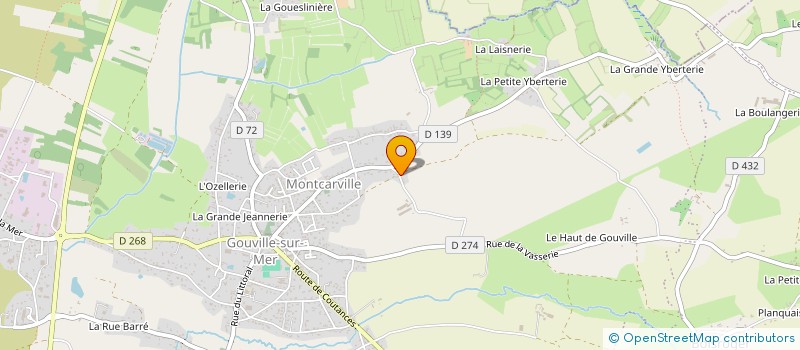 localisation de l'entreprise AGRI LITTORAL à GOUVILLE-SUR-MER