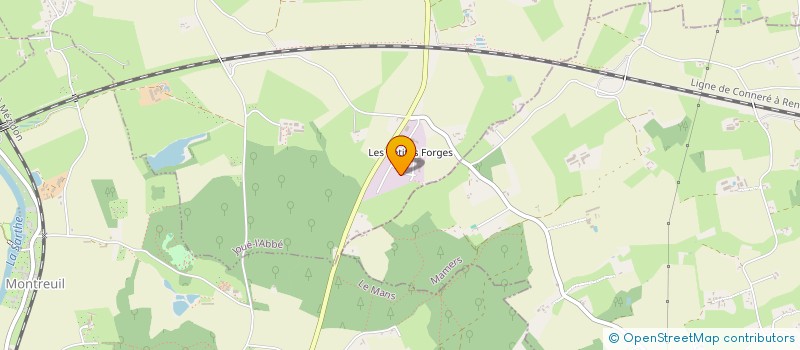 localisation de l'entreprise AGRI-LOISIRS 72  JOUE L'ABBE