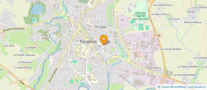 localisation de l'entreprise AGRI LOISIRS ET EVENEMENTS  FOUGERES