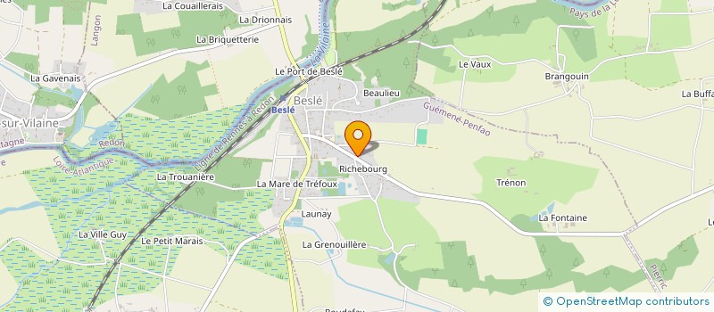 localisation de l'entreprise AGRI M.RECOLTE  GUEMENE-PENFAO