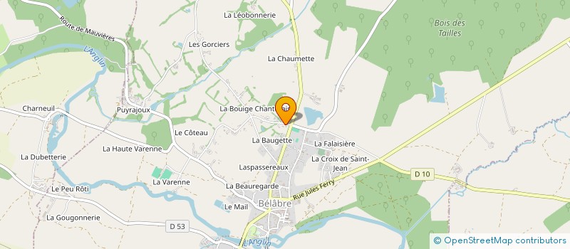 localisation de l'entreprise AGRI METAL à BELABRE