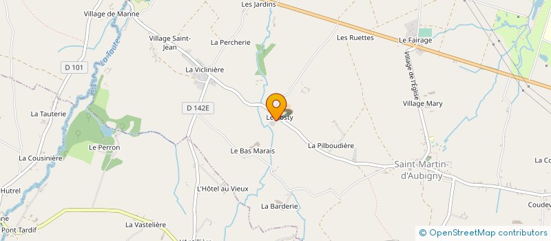 localisation de l'entreprise AGRI METHA FARM à SAINT-MARTIN-D'AUBIGNY