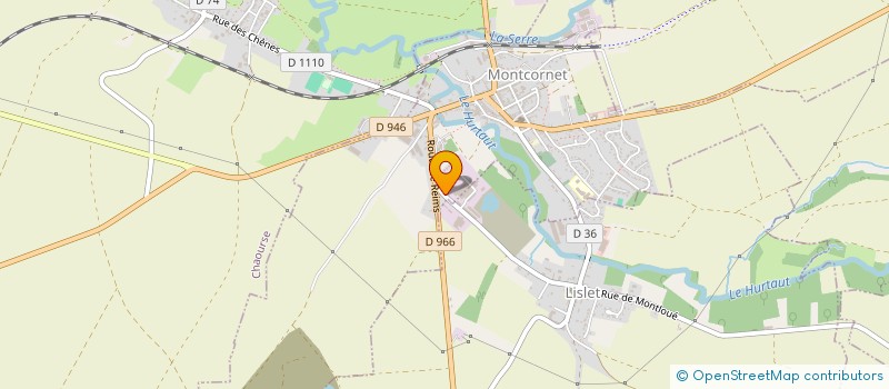 localisation de l'entreprise AGRI MONTCORNET SARL à LISLET