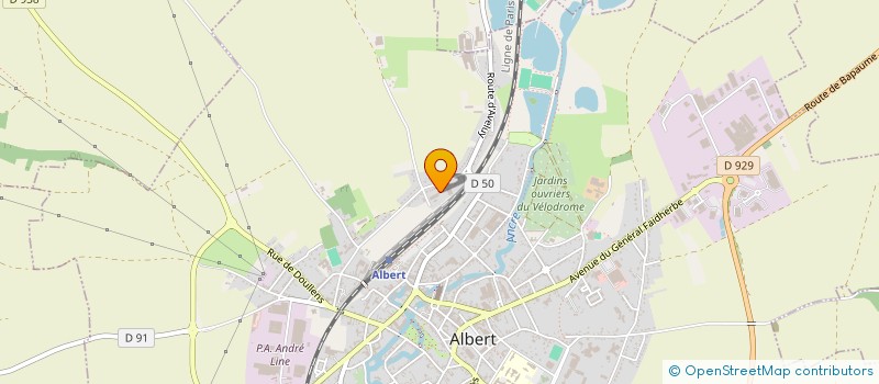 localisation de l'entreprise AGRI MULTI RECOLTES à ALBERT