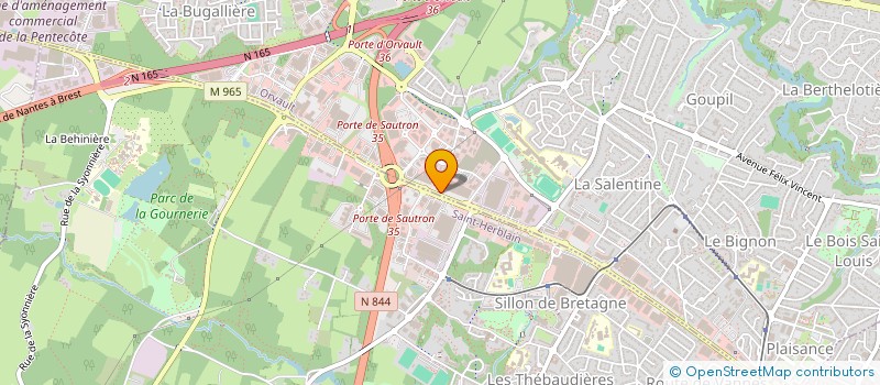 localisation de l'entreprise AGRI NANTES à ORVAULT