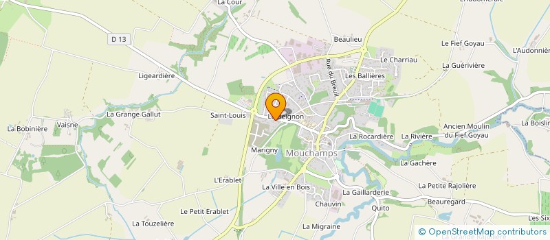 localisation de l'entreprise AGRI NEGOLOC à MOUCHAMPS