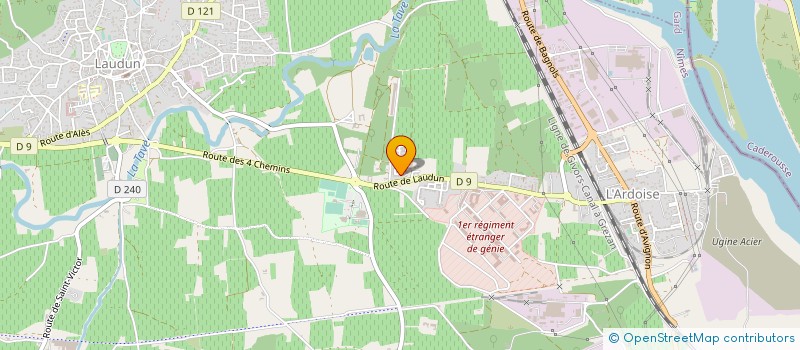localisation de l'entreprise AGRI+NET à LAUDUN-L'ARDOISE