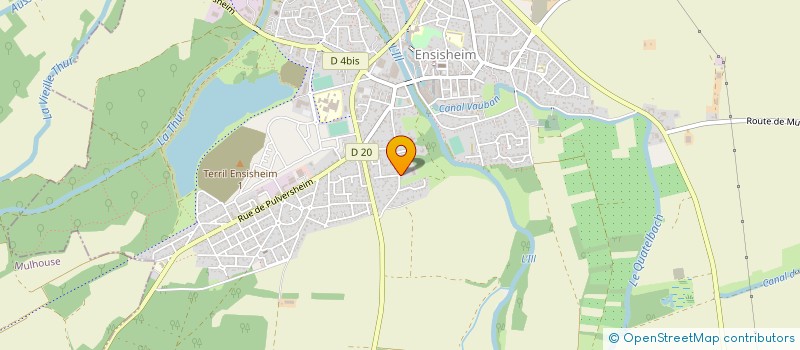 localisation de l'entreprise AGRI NOVATION  ENSISHEIM