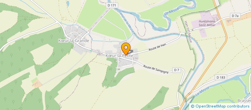localisation de l'entreprise AGRI-NRJ55 à KŒUR-LA-PETITE