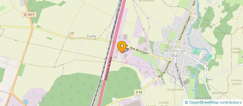 localisation de l'entreprise AGRI OISE à RESSONS-SUR-MATZ