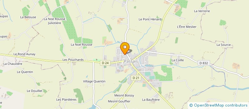 localisation de l'entreprise AGRI OUEST à PASSAIS VILLAGES