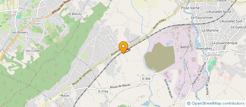 localisation de l'entreprise AGRI PHOTO  SALINDRES