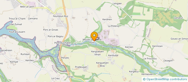 localisation de l'entreprise AGRI PROTECH  LANNILIS