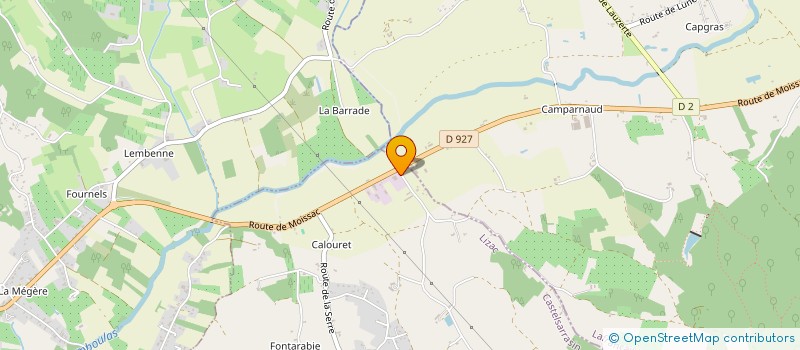 localisation de l'entreprise AGRI QUERCY-LOMAGNE  LIZAC