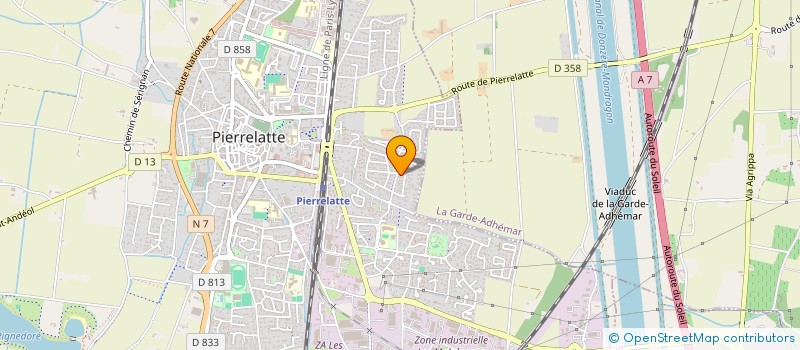 localisation de l'entreprise AGRI RJ SERVICES  PIERRELATTE