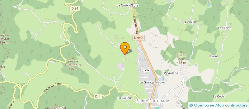 localisation de l'entreprise AGRI SAINTE FORTUNADE  SAINTE-FORTUNADE